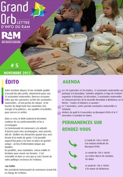 RAM - Lettre d'information - Novembre 2017 n°5
